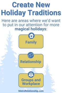 Create new holiday traditions for a more magical season! ✨
The way to more satisfying, enriching and meaningful holidays is to add the personal, connection, and memorable factor. Create new holiday traditions with your partner, family and your networks! Add something special for a deeper connection… 

eed support creating the relationship and life you love? We are here to help, get started with us with an Initial Session…
Get it using this link: https://bit.ly/4g9OOvG Personal Connection, Something Special, Our Love, Holiday Traditions, How To Memorize Things, Holidays