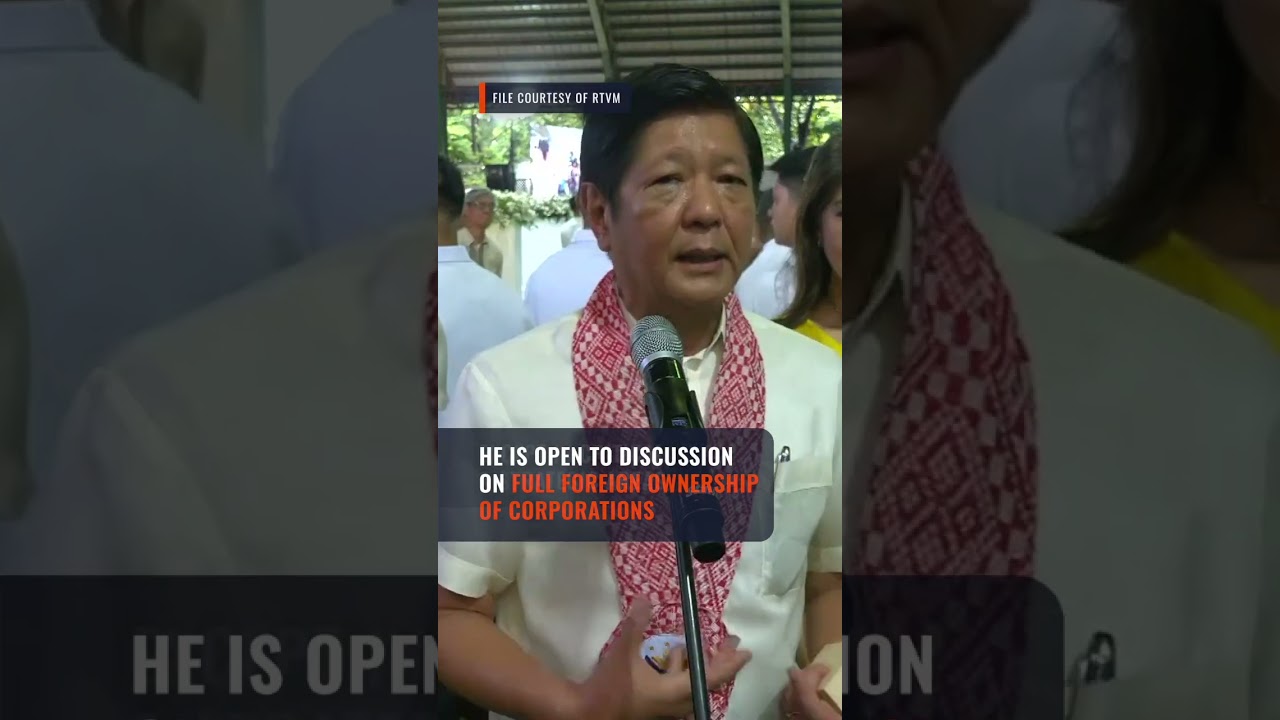 Marcos now open to amending economic provisions of 1987 Constitution