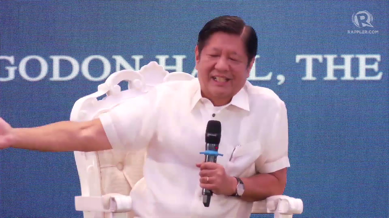 Marcos answers questions from the media during the 2024 FOCAP presidential luncheon