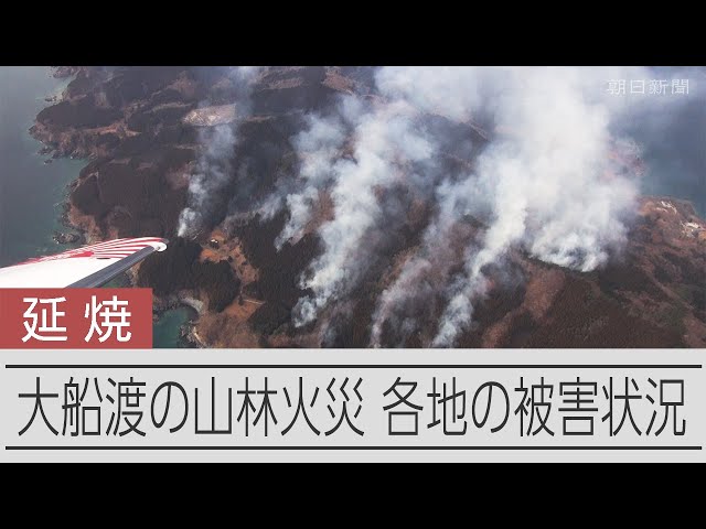 「家はどうなってるの」上空から見た集落は？　大船渡市の山林火災