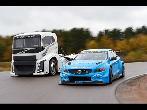 Volvo Trucks - The Iron Knight vs Volvo S60 Polestar - Two titans in a head-to-head challenge