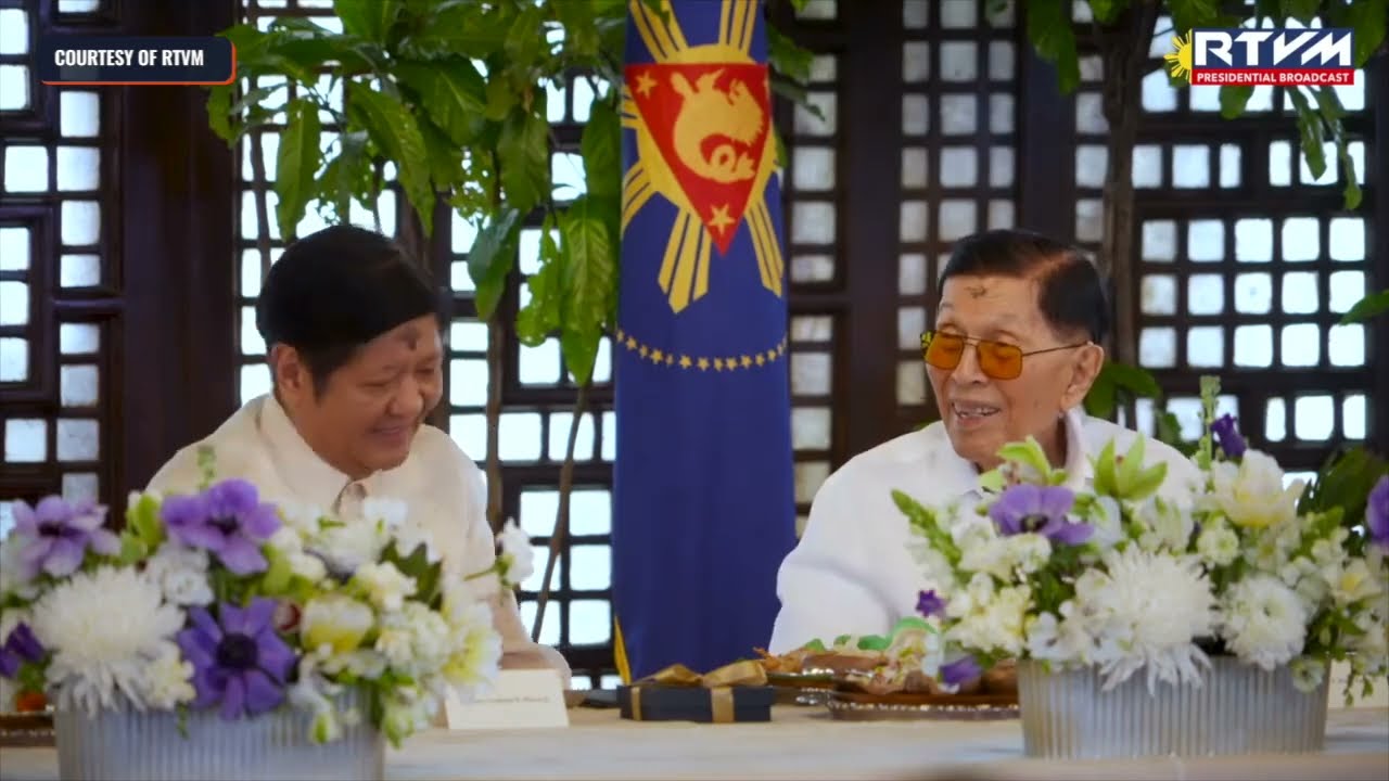 Malacañang holds birthday lunch for 100-year-old Juan Ponce Enrile