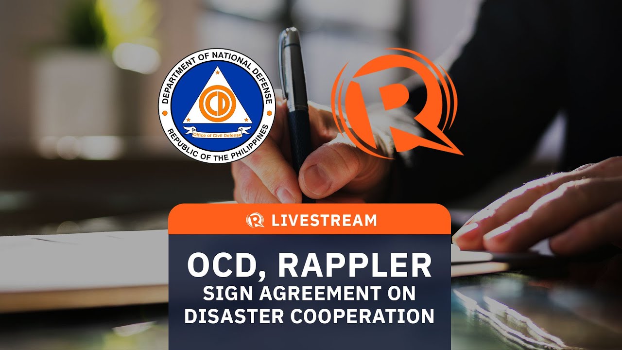 WATCH: OCD, Rappler sign agreement on disaster cooperation