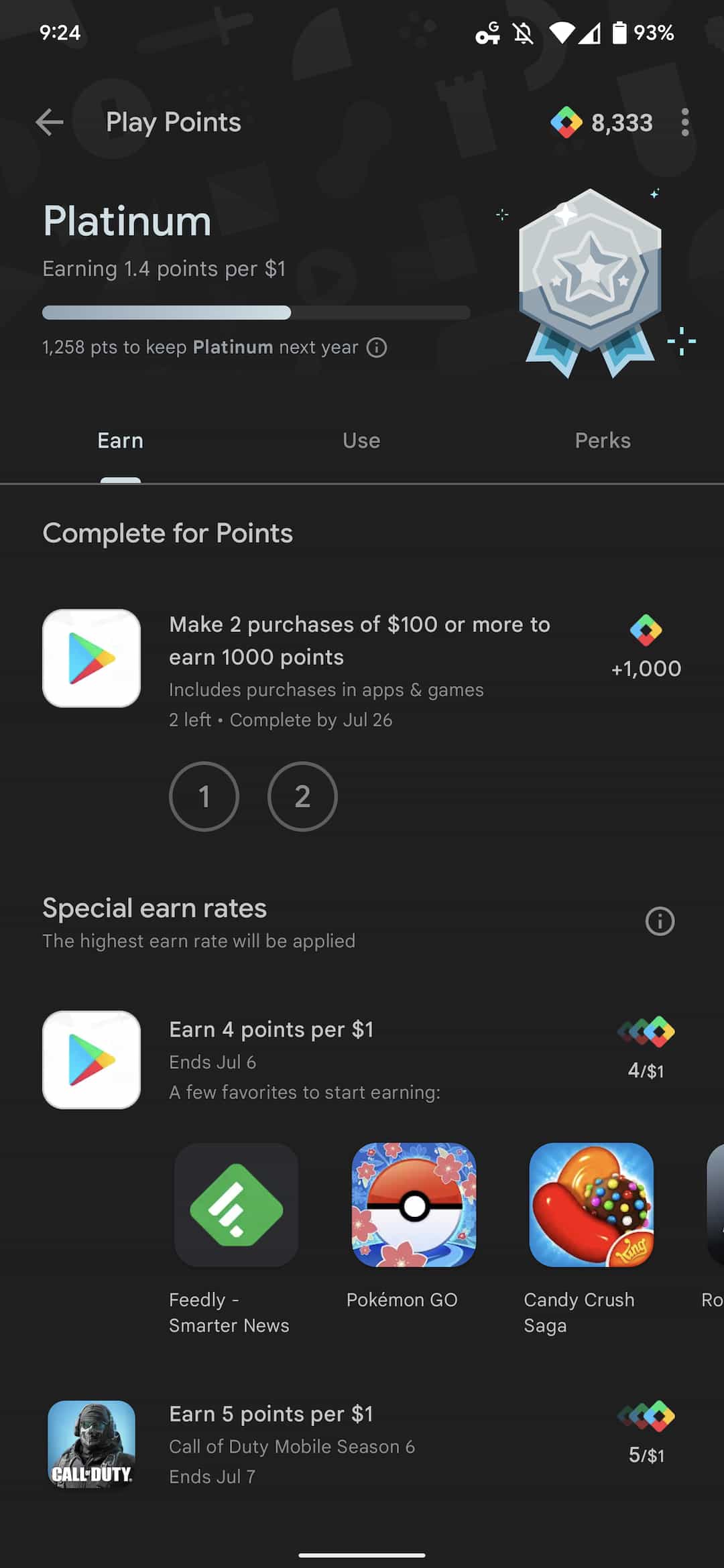 Google Play Points whales
