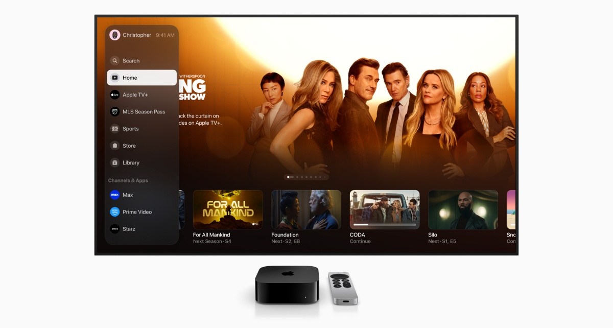 Apple TV app home screen