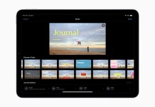 Apple iMovie features storyboards style