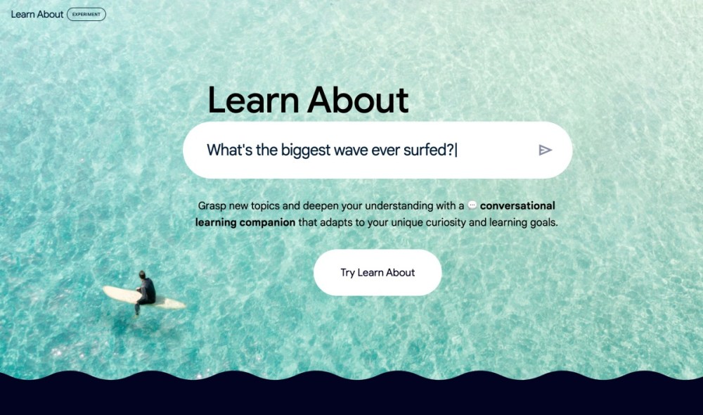 Google, Google推出名為「Learn About」的實驗性質人工智慧工具，幫助人們更容易學習知識<br><span style='color:#848482;font-size:16px;'>目前僅先在美國境內提供使用</span>, mashdigi－科技、新品、趣聞、趨勢