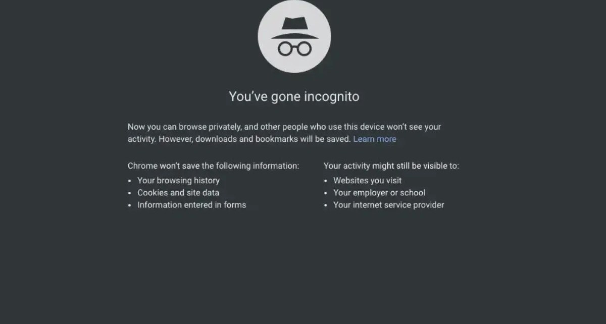 incognito mode