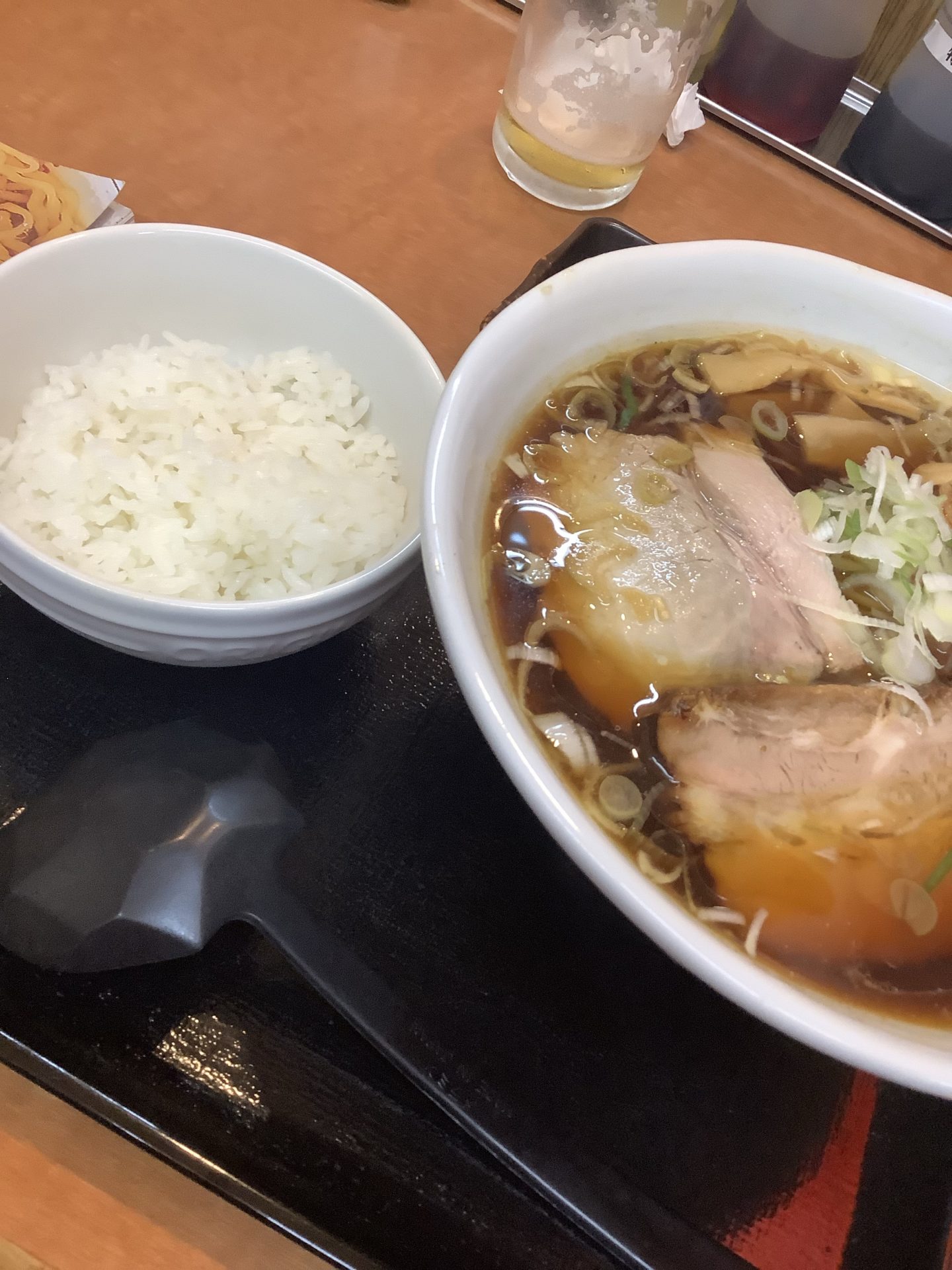 ラーメンとライス