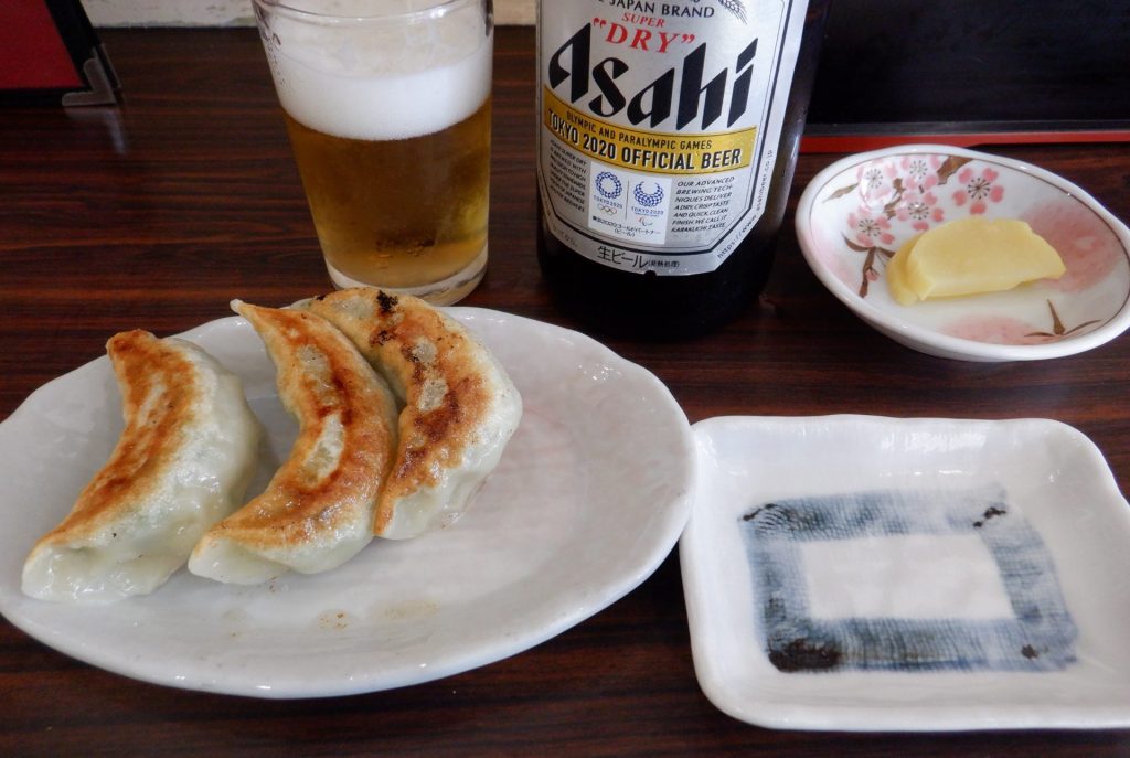 餃子とビール