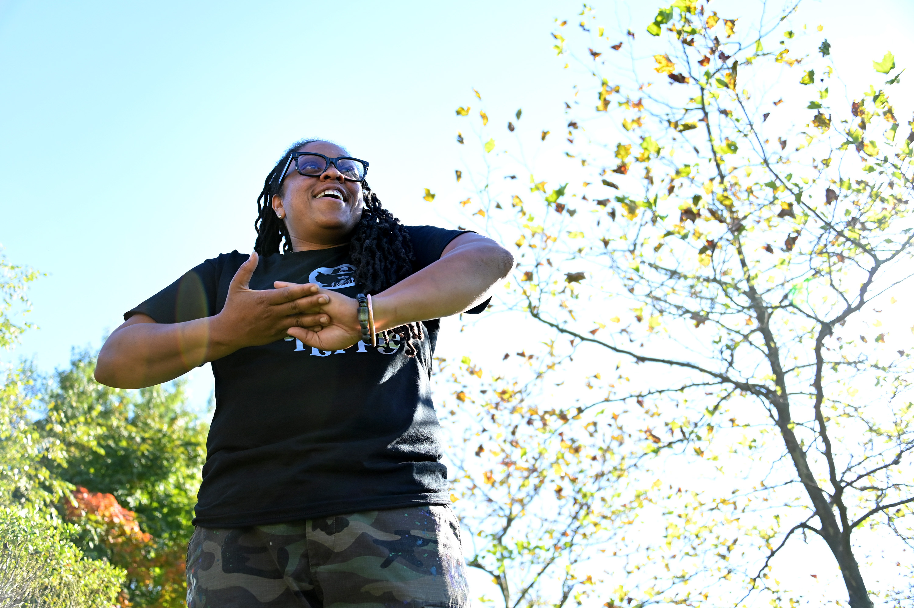 Tracee Cheek, whose business, The Righteous Hippie, won a cannabis dispensary license through the state's social equity lottery. Story is about social equity lotto winners, who they are and how they are faring in the beginning stages of setting up their businesses. (Lloyd Fox/Staff photo)