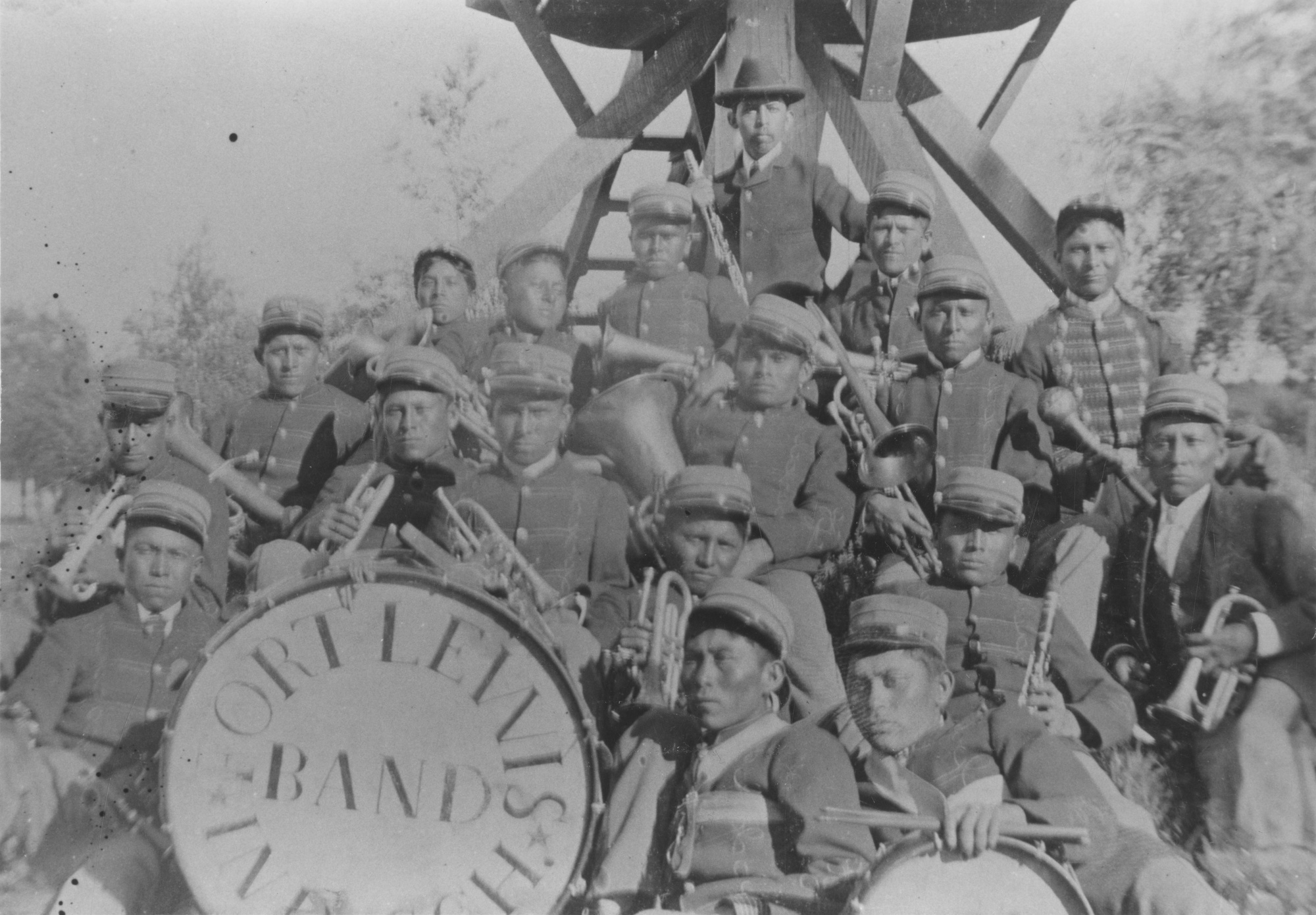 The Fort Lewis Indian School band in Durango circa 1900. (Courtesy of the Center of Southwest Studies, Fort Lewis College)