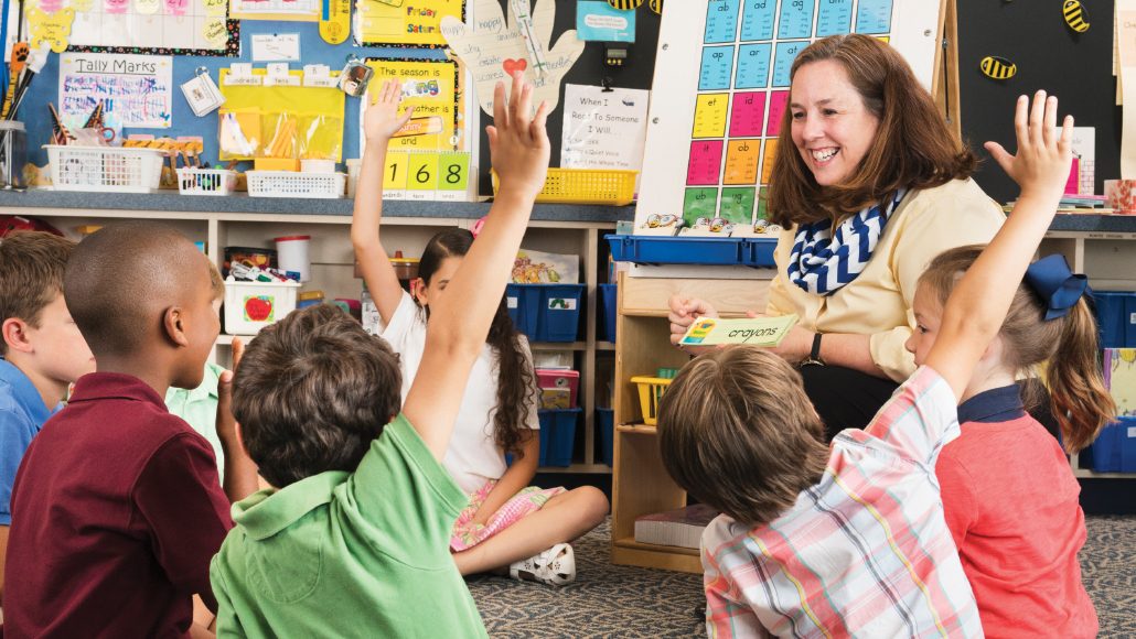 Children in a classroom