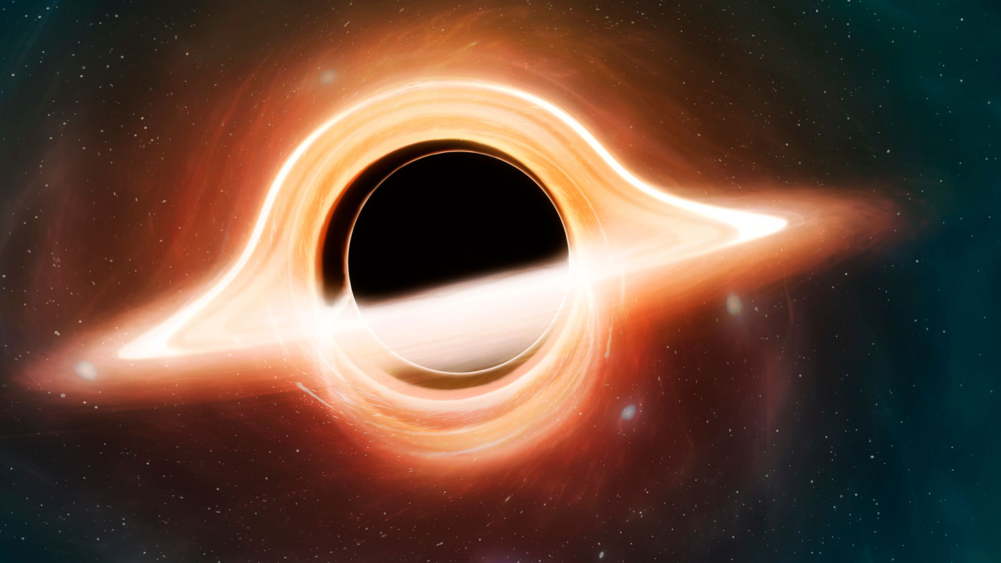 An image of a black hole