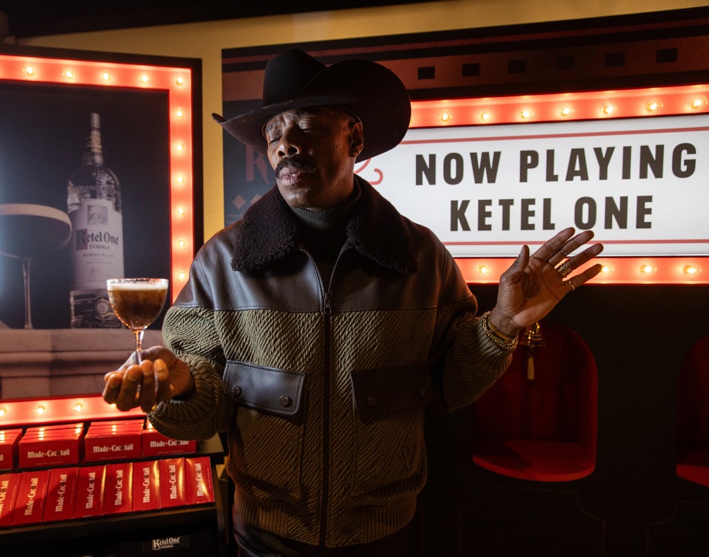 Colman Domingo toasts with Ketel One Vodka at MIDNIGHT MACRO during the Sundance Film Festival on January 19, 2024 in Park City, Utah.