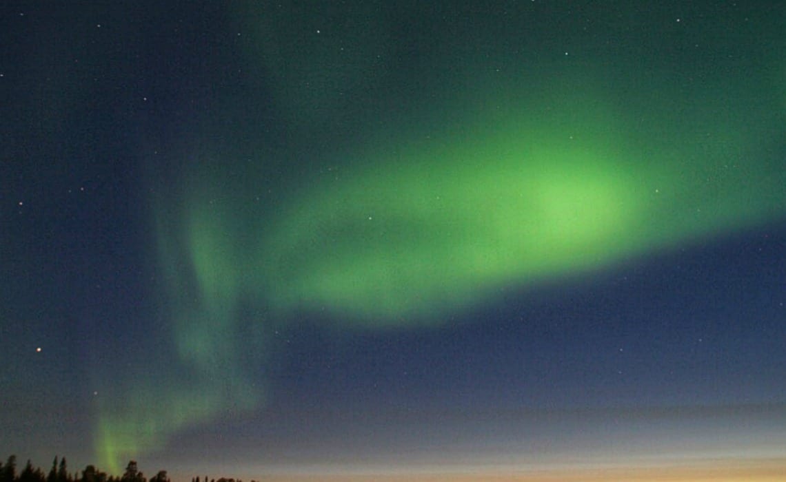 noorderlicht in de zomer | Fins Lapland