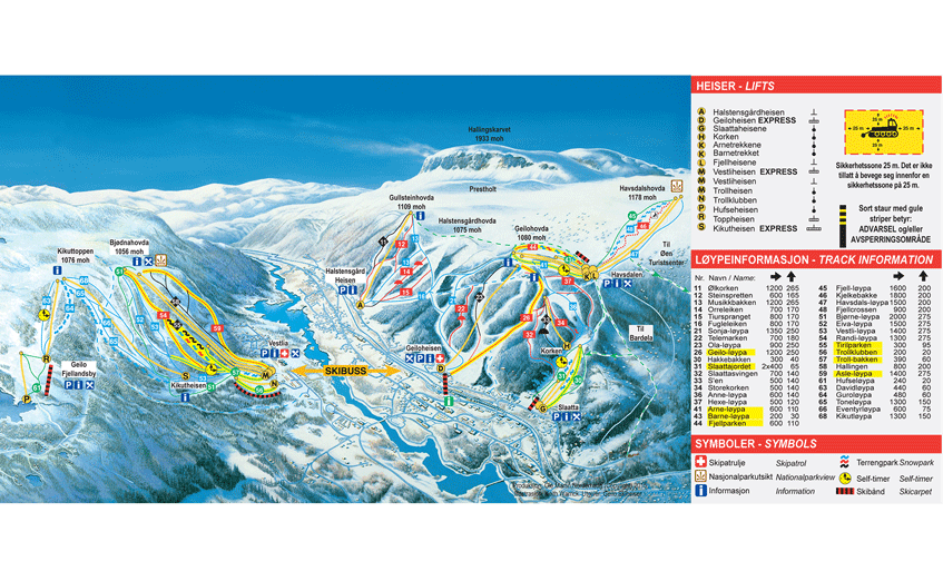 Wintersport in Geilo Noorwegen skikaart - Travelvibe