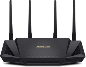 Best Buy Wi-Fi Routers ASUS WiFi 6 Router (RT-AX3000) - Dual Band Gigabit Wireless Internet Router, Gaming & Streaming, AiMesh Compatible, Included Lifetime Internet Security, Parental Control, MU-MIMO, OFDMA