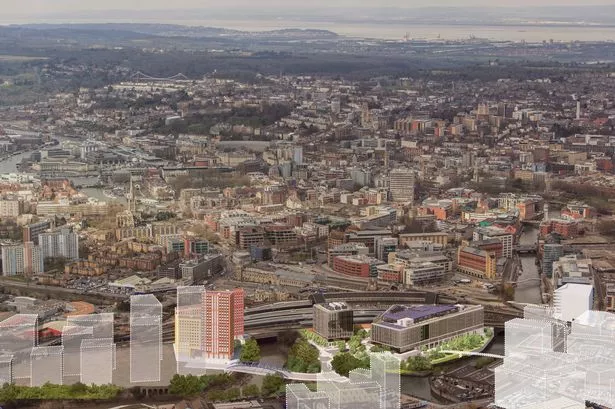 Aerial view of the Temple Quarter Enterprise Campus