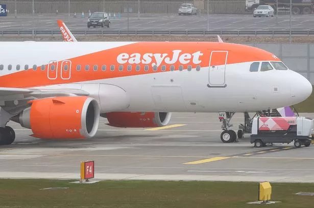 easyJet plane on runway