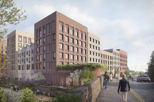 Artist impression of the proposed student development at Sussex Street in St Philips