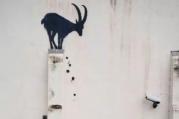 Banksy has unveiled a new piece of art work near Kew Bridge in west London