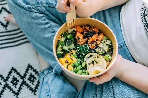 Salmon poke bowl