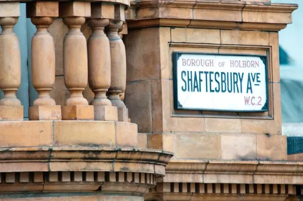 Shaftesbury Avenue street sign