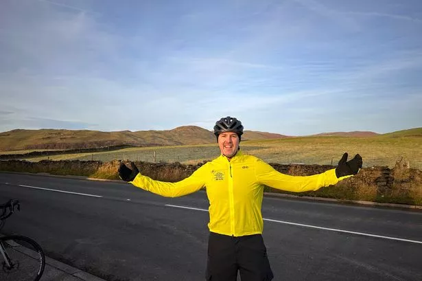 Paddy prepares to begin his 4th cycling day – the toughest yet