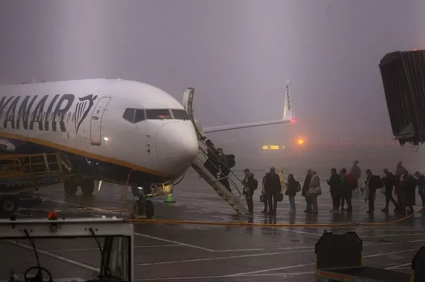 Fog at Manchester Airport