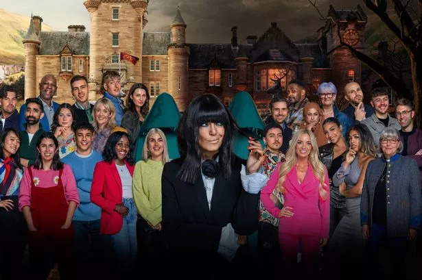 Undated BBC handout photo of Claudia Winkleman with series 3 contestants for BBC1's The Traitors.