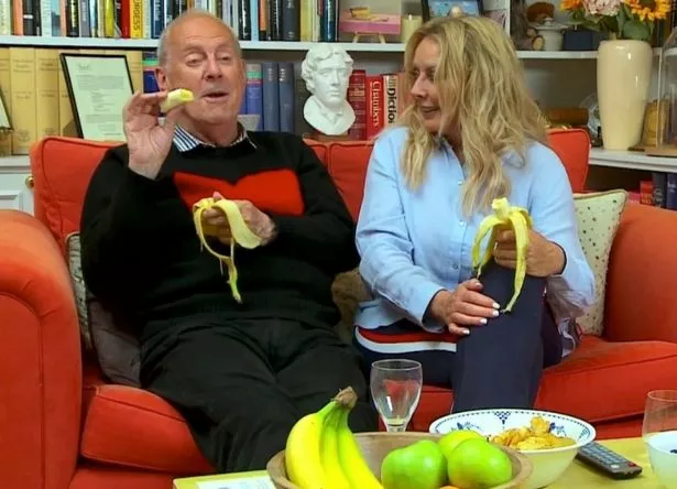 Gyles Brandreth and Carol Vorderman