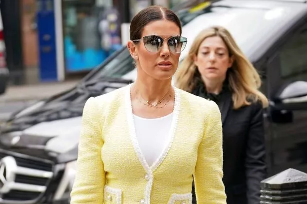 Rebekah Vardy arrives at the Royal Courts Of Justice, London, as the high-profile libel battle between Rebekah Vardy and Coleen Rooney continues. Picture date: Monday May 16, 2022.