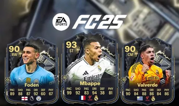 EA FC 25's Thunderstruck cards for FOden, Mbappe and Valverde