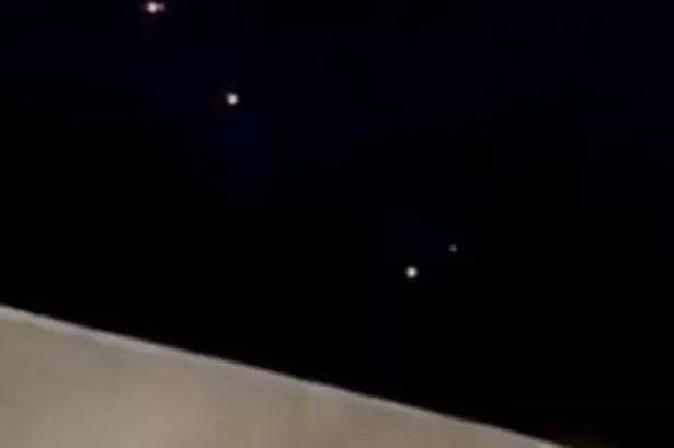 The 14-second clip, uploaded to Reddit, shows four UFOs in the night sky over New Jersey