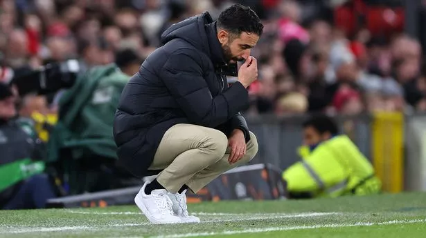 Ruben Amorim the head coach / manager of Manchester United during the UEFA Europa League 2024/25 League Phase MD5 match between Manchester United and FK Bodo/Glimt at Old Trafford on November 28, 2024