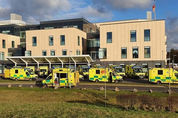 Southmead Hospital in Bristol has seen a sharp rise in cases of flu in the last two weeks