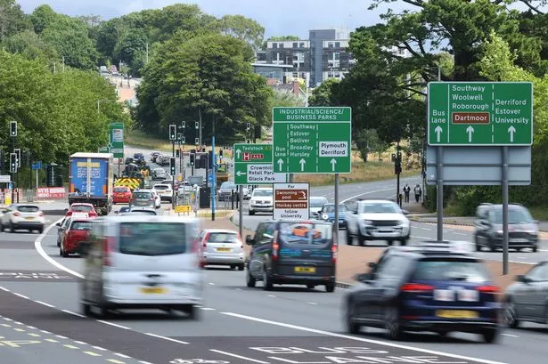 Traffic on Tavistock Road.