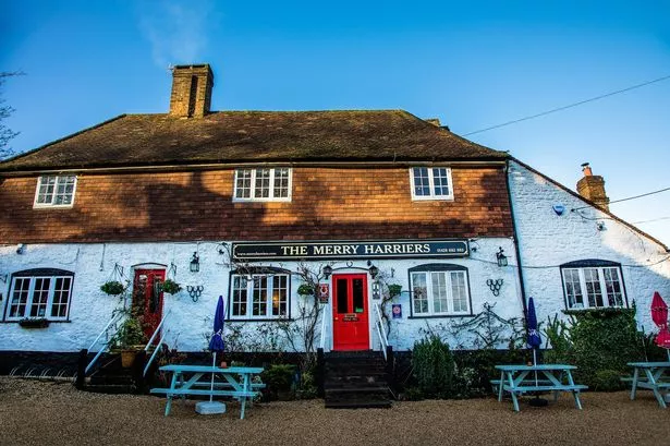 The Merry Harriers pub in Godalming