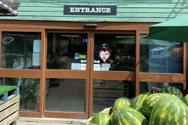 The entrance to the Farm Shop