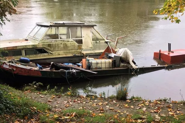 Officers were at the River Thames on October 8 for enforcement and waste removal (image Elmbridge Borough Council)