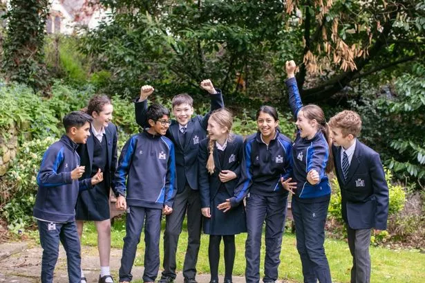 Pupils celebrate