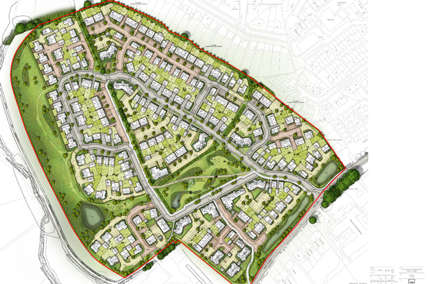 320 homes in Coxbridge Farm, Farnham (image Cala Homes)