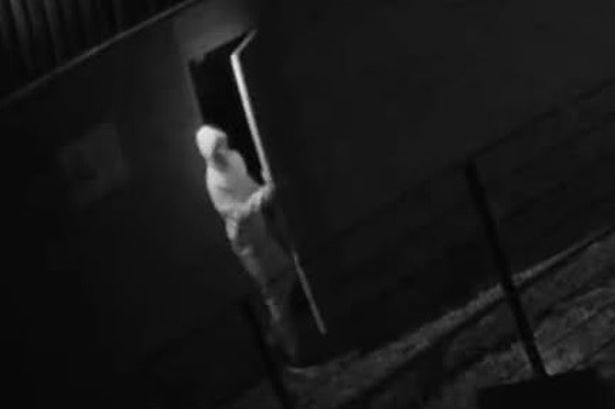 Police are looking to identify the man in this CCTV image following a large fire at a commercial unit off Eastern Road in Aldershot