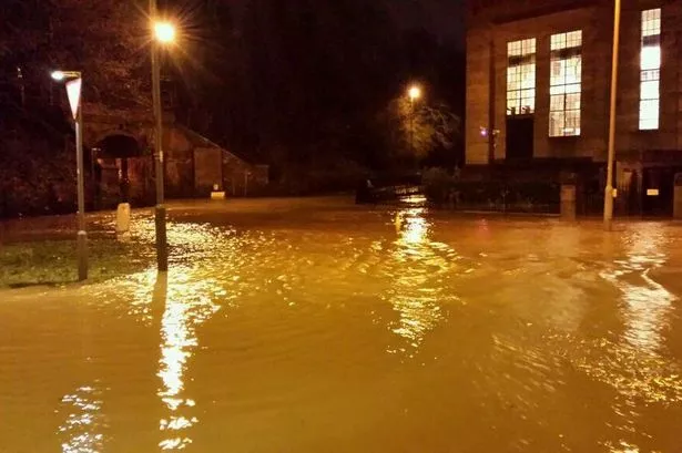 Floodwater in Leatherhead