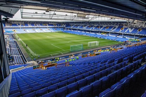 A general view inside Goodison Park. 