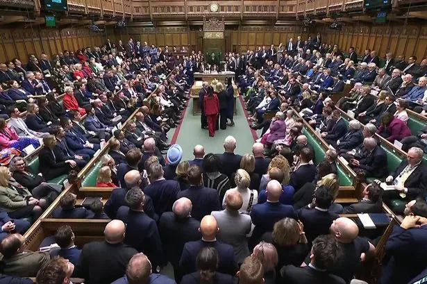 Screen grab of MPs gathered to hear the result of the vote on the Terminally Ill Adults (End of Life) Bill, in the chamber of the House of Commons in Westminster, London