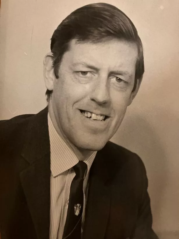 Ken Bryan, from Knotty Ash, who worked at Taveners sweet factory in Liverpool. Pictured, Ken wearing his work tie