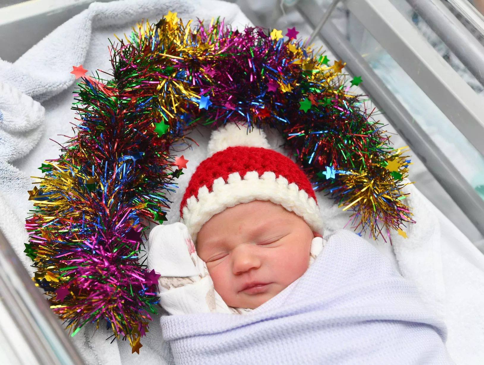 Christmas Day Baby Elsie Wilson was born at Liverpool Women's Hospital, at 1am weighing 6lb 1oz