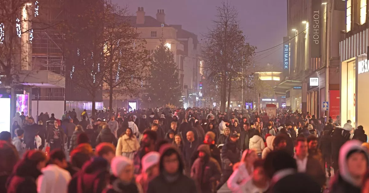 Boxing Day sales shoppers in Liverpool. Photo by Colin Lane